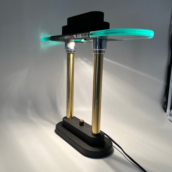 Postmodern Banker's Halogen Lamp Underwriter's Laboratories Sonneman Kovacs - Picture 13 of 13